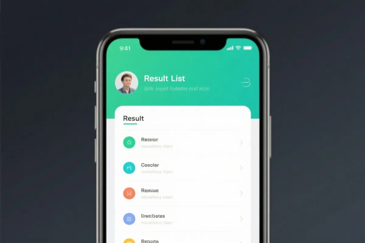 App 界面-开奖列表